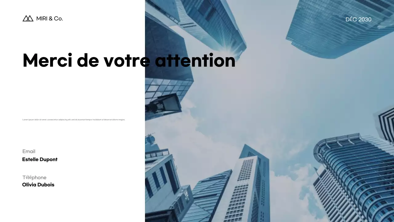 Plan d'affaires Blue Modern