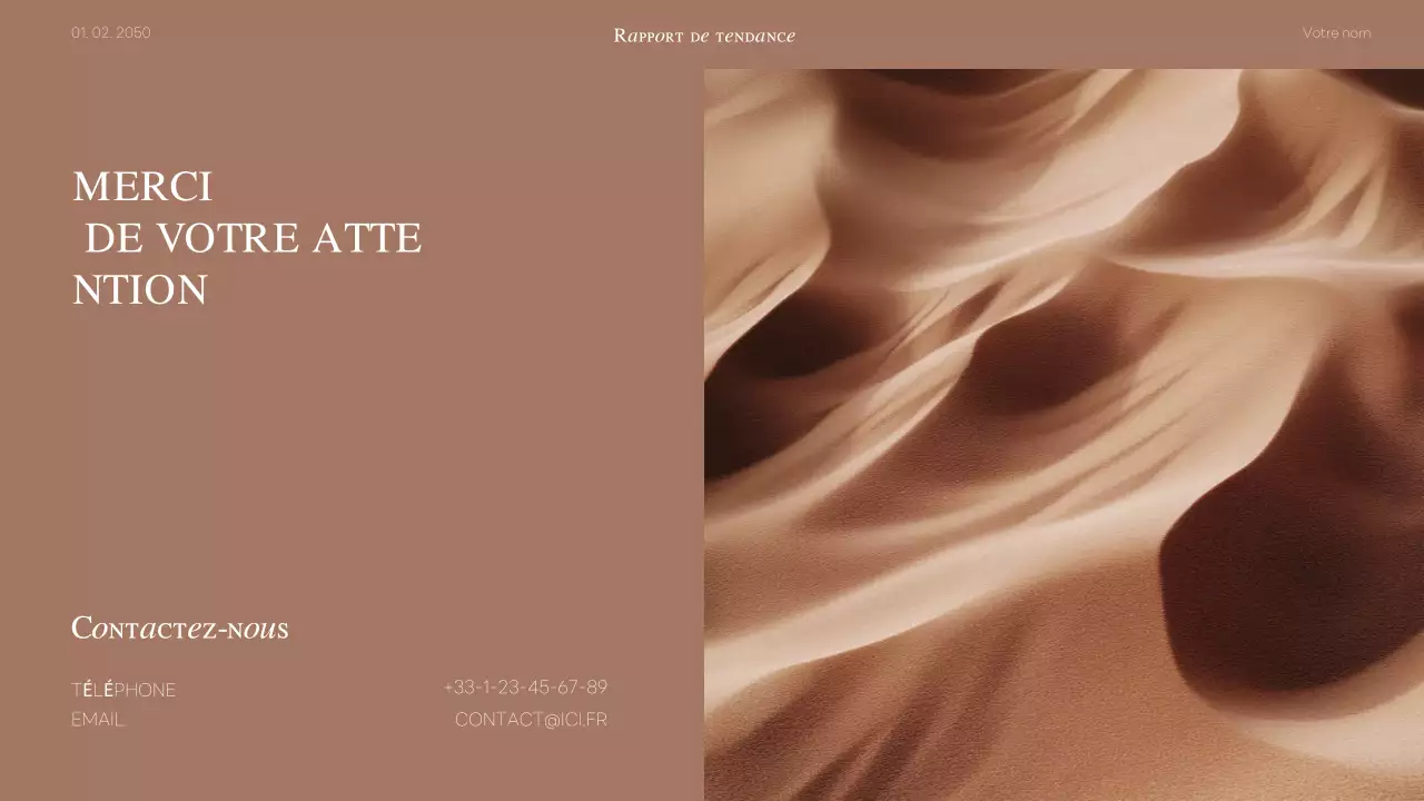 annonce de couleur beige moderne