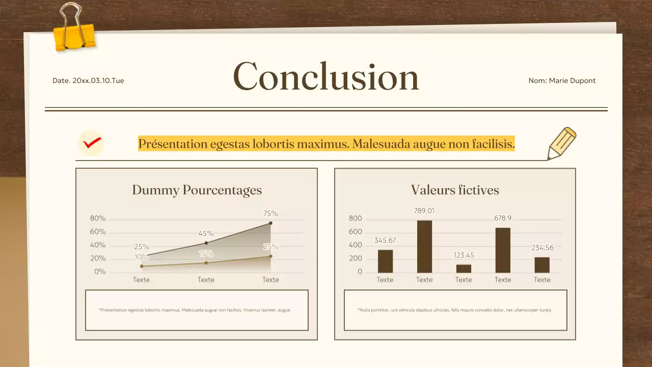document académique classique beige