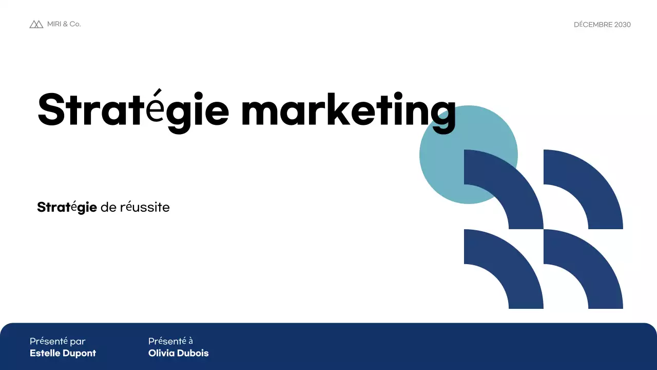 Plan d'affaires Blue Modern