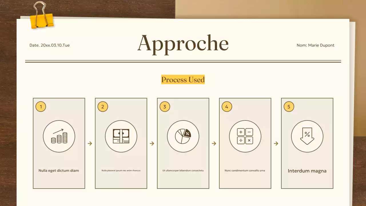 document académique classique beige