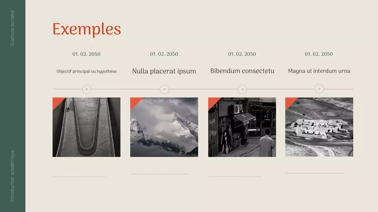 présentation académique green classic