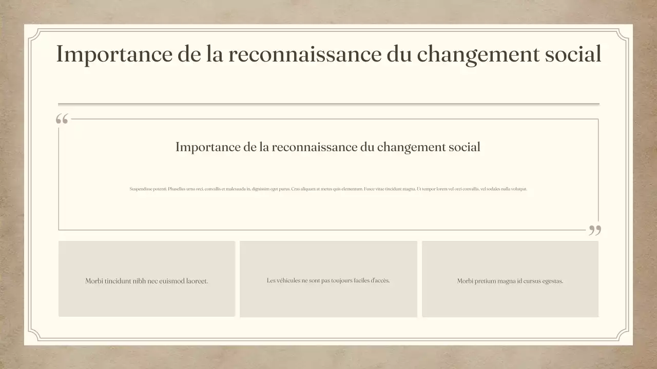 Lettre d'information civile vintage beige