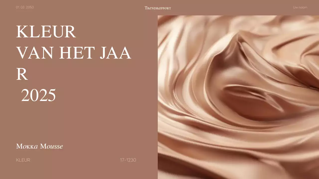 beige moderne kleurenaankondiging