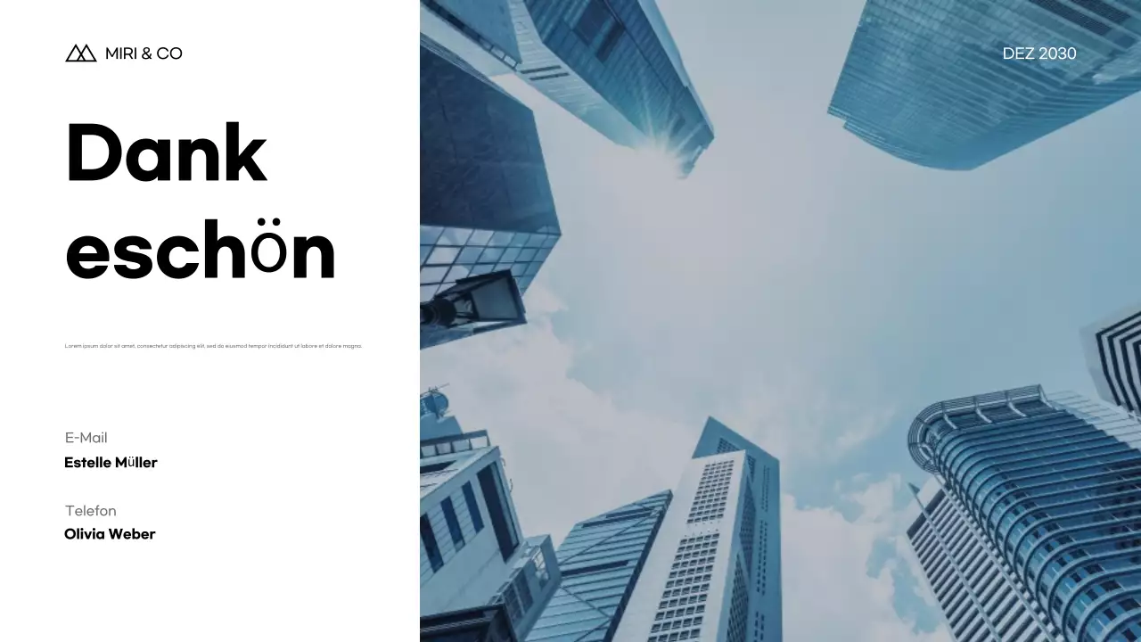 Blue Modern Business Plan