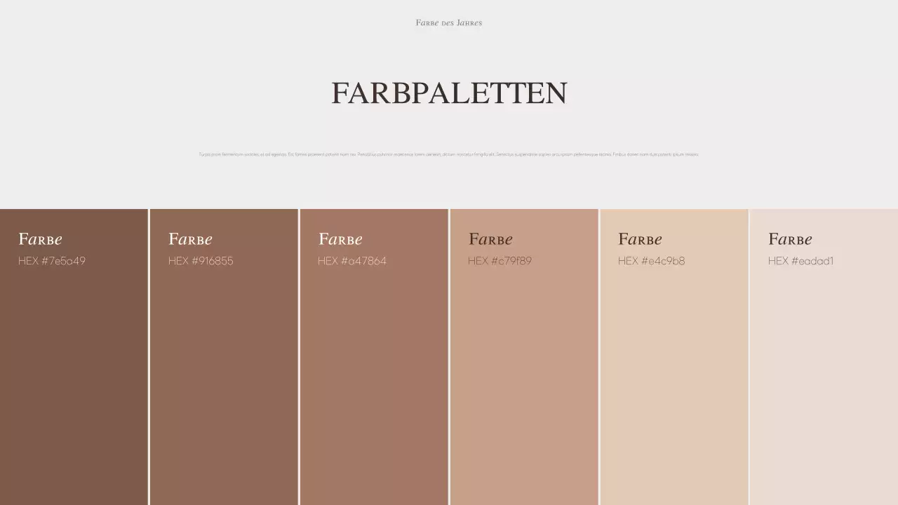 beige moderne Farbe Ankündigung