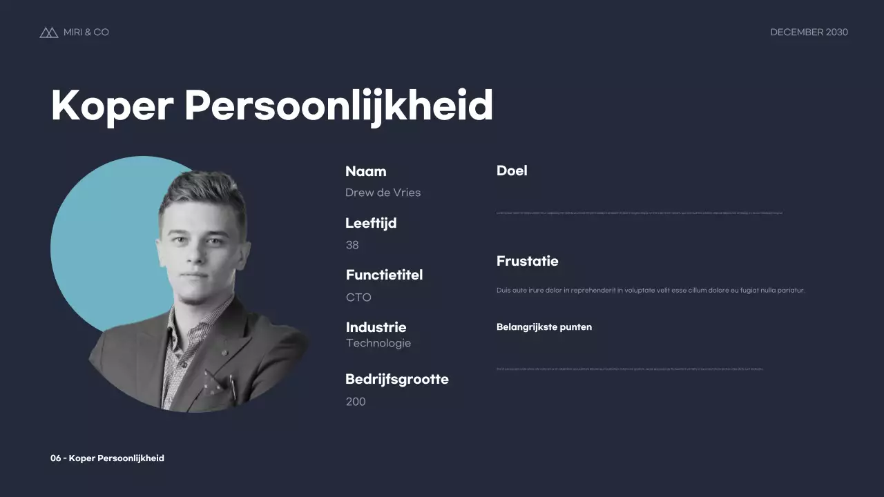 Blue Modern Ondernemingsplan