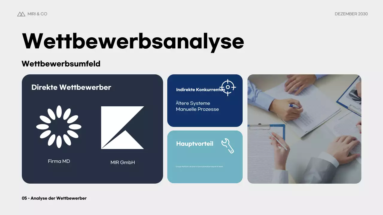 Blue Modern Business Plan