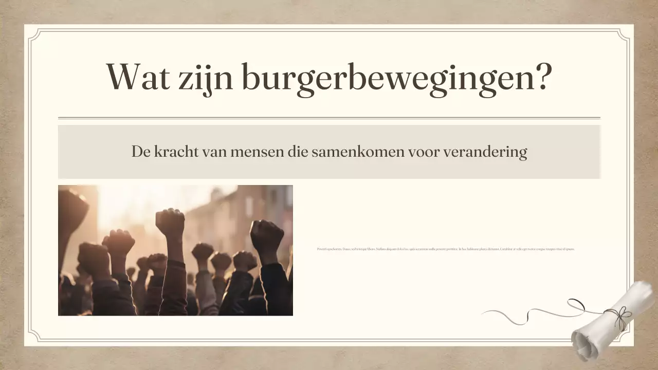 beige vintage nieuwsbrief voor burgers