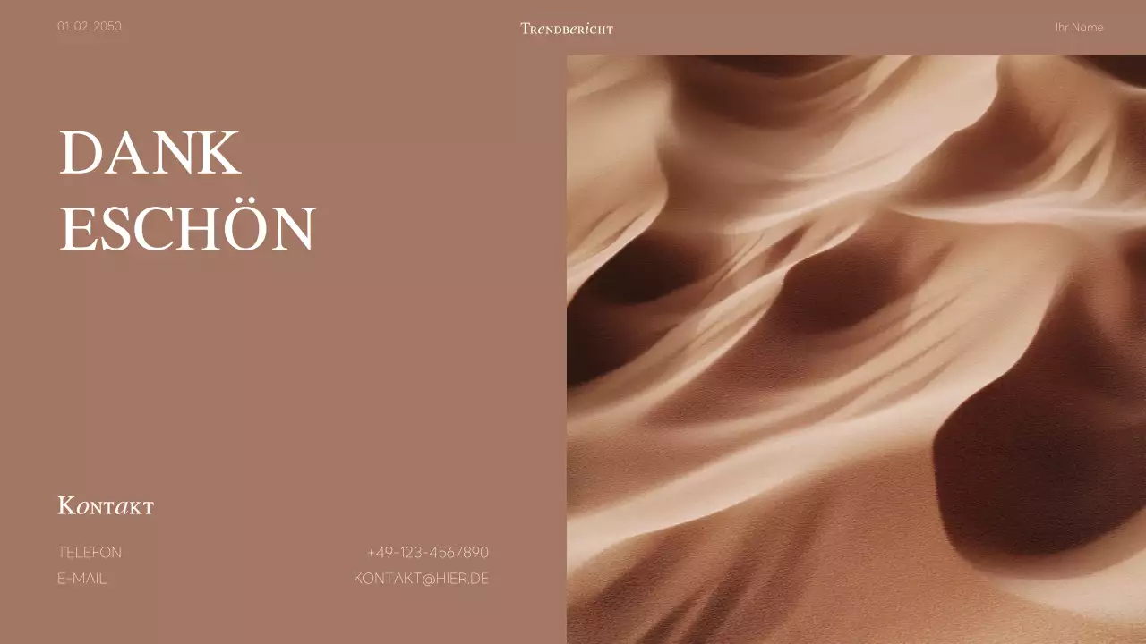 beige moderne Farbe Ankündigung