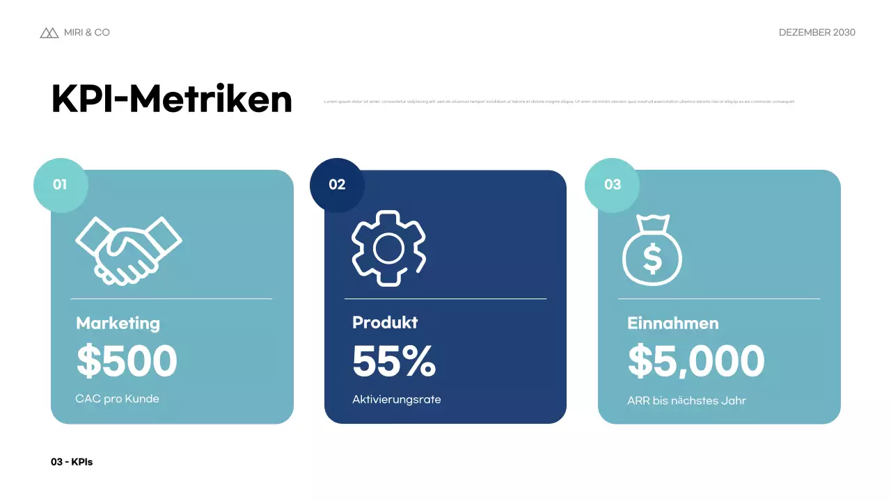 Blue Modern Business Plan