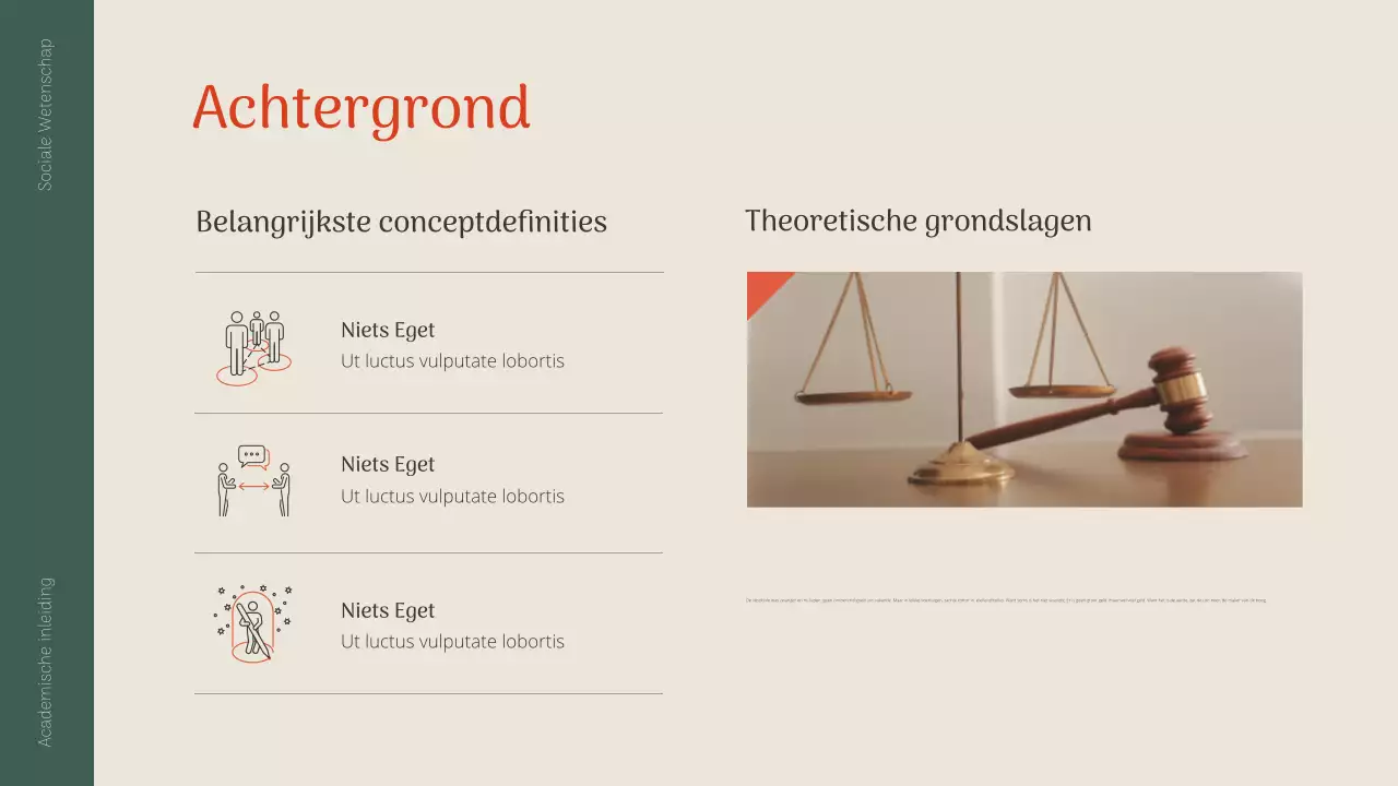 groene klassieke academische presentatie