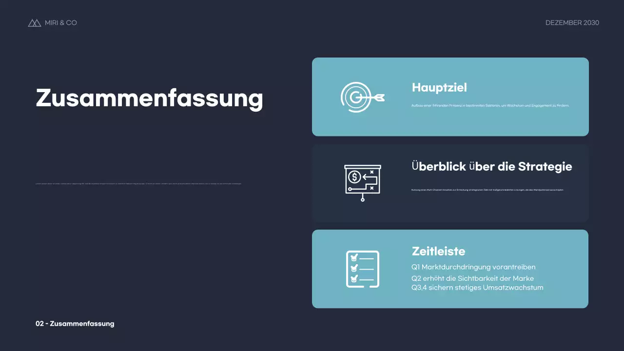 Blue Modern Business Plan