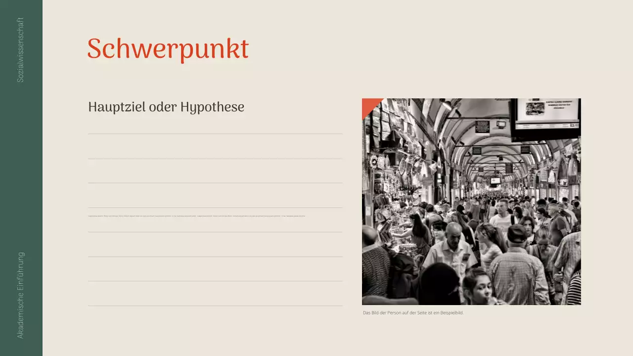 grüne klassische akademische Präsentation