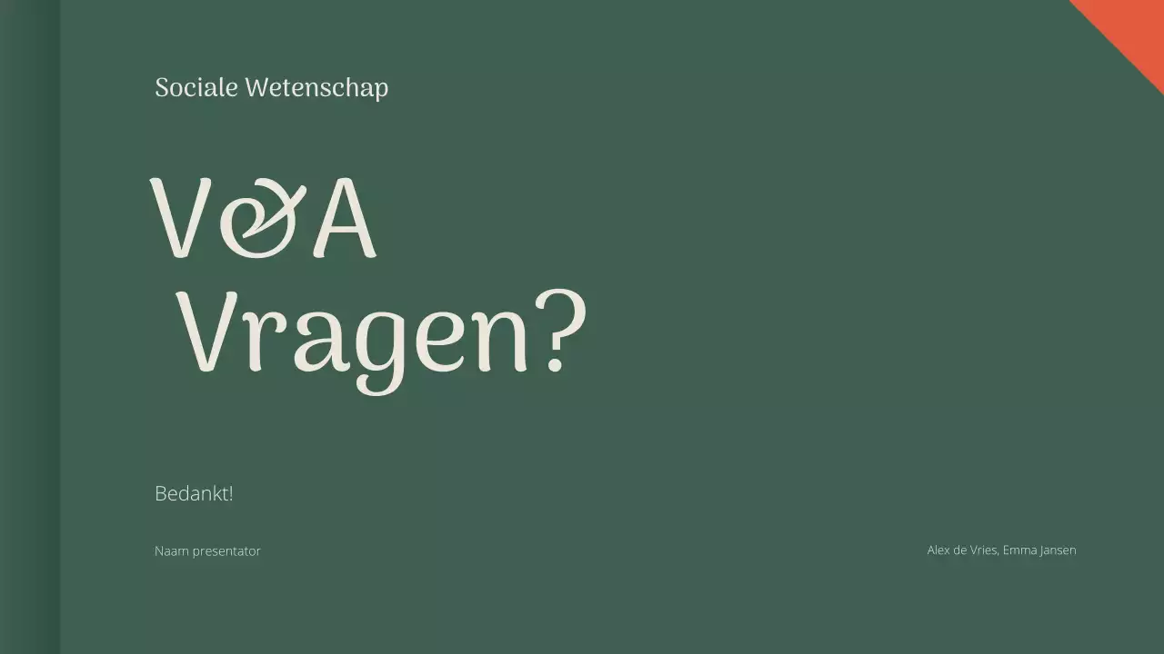 groene klassieke academische presentatie