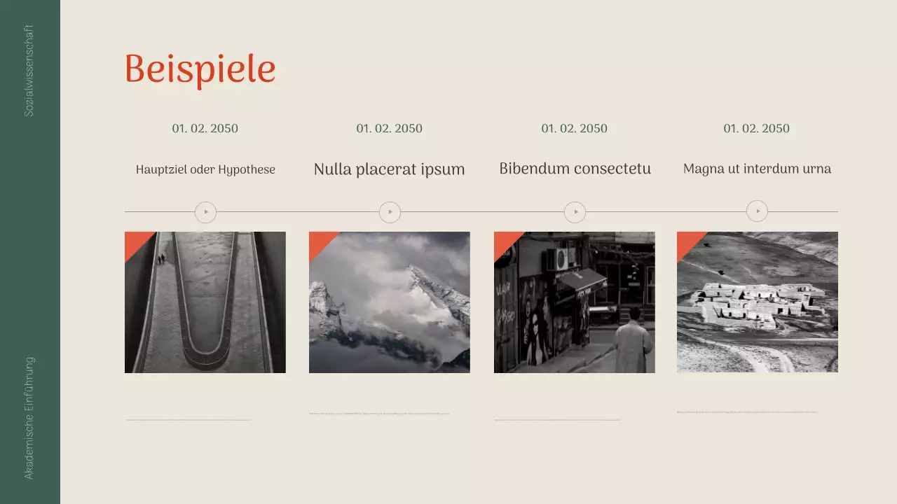 grüne klassische akademische Präsentation