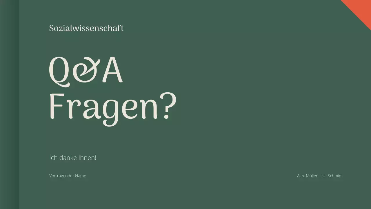 grüne klassische akademische Präsentation