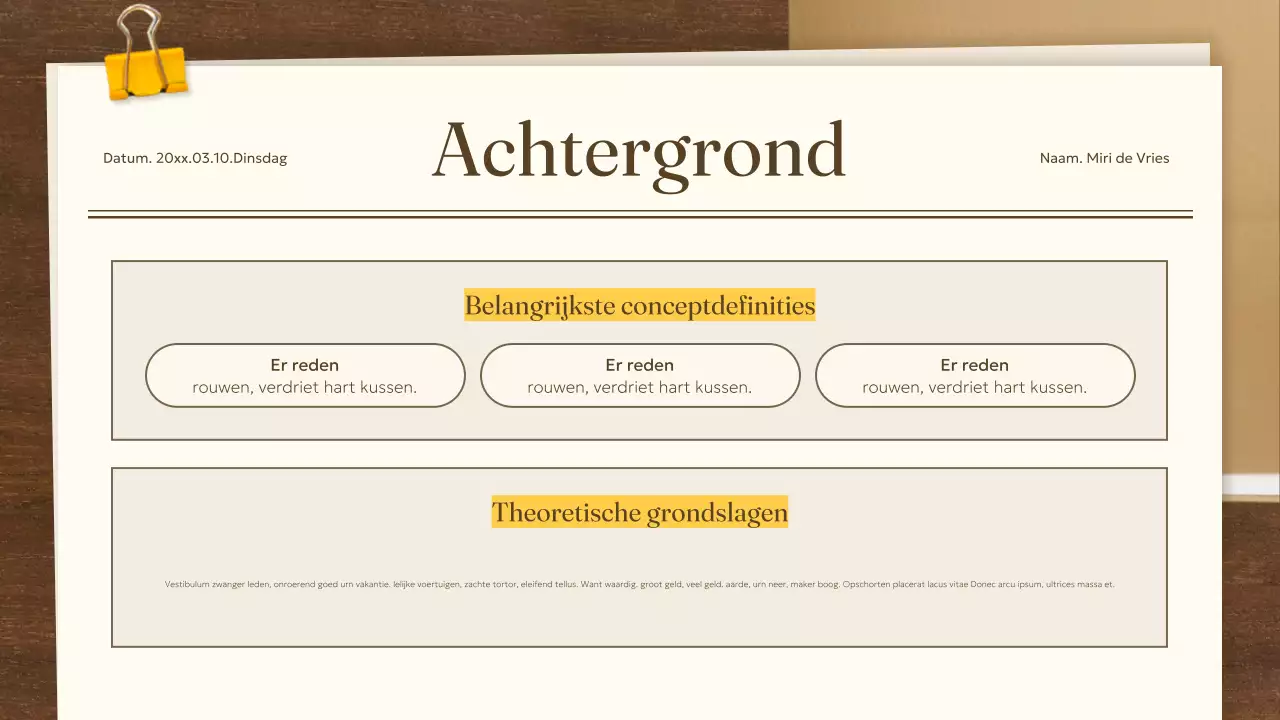 beige klassiek academisch document