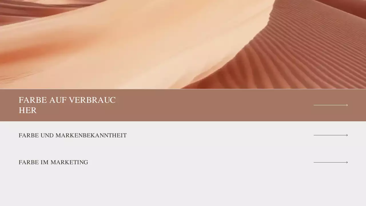 beige moderne Farbe Ankündigung