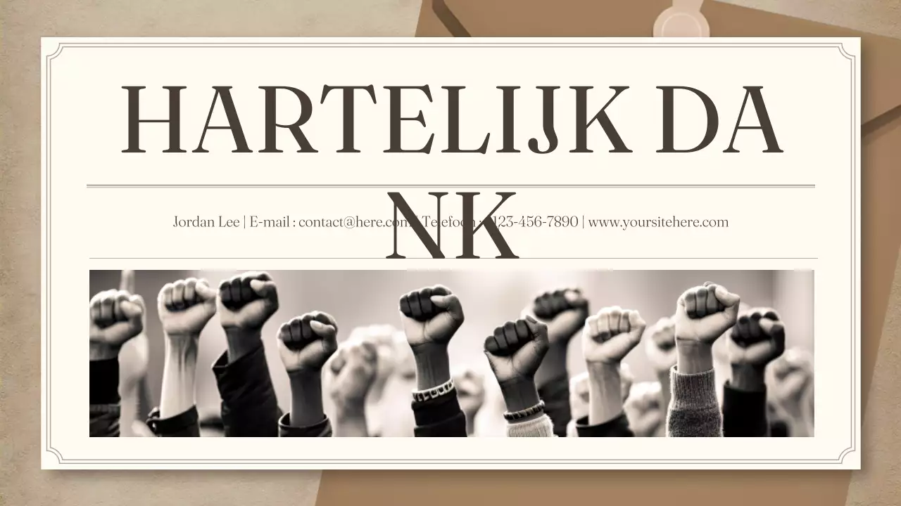 beige vintage nieuwsbrief voor burgers