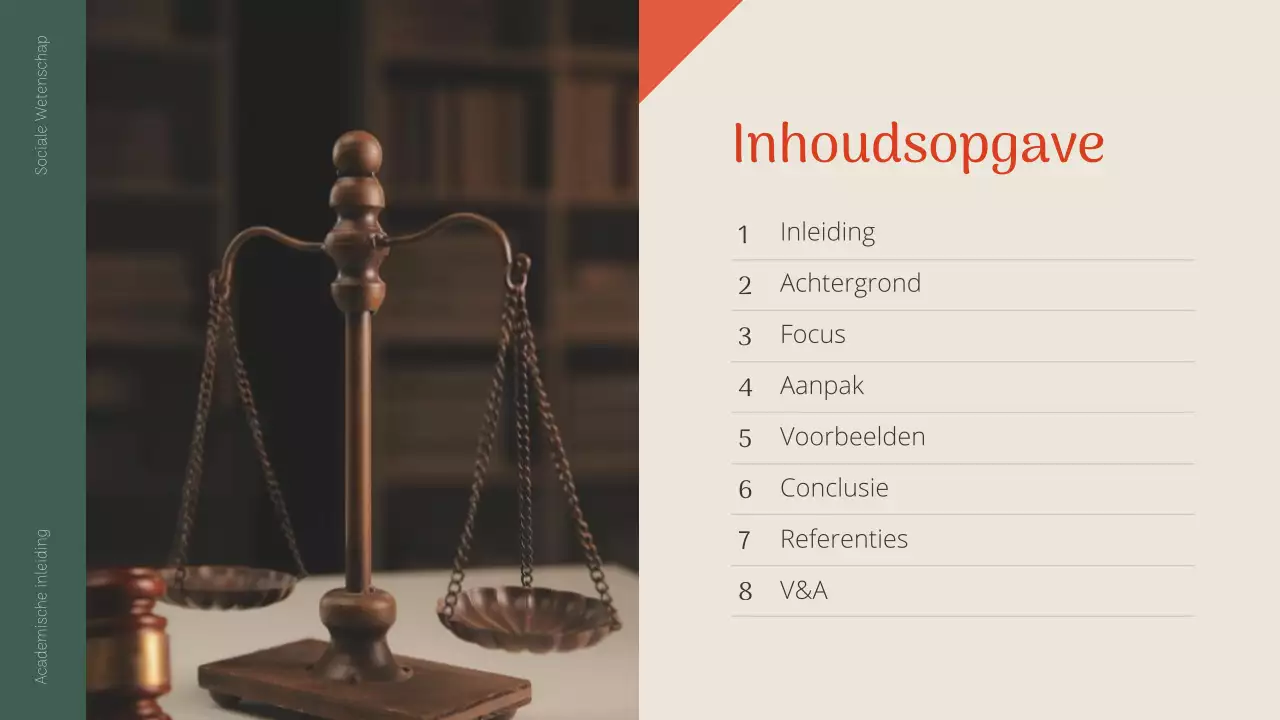 groene klassieke academische presentatie