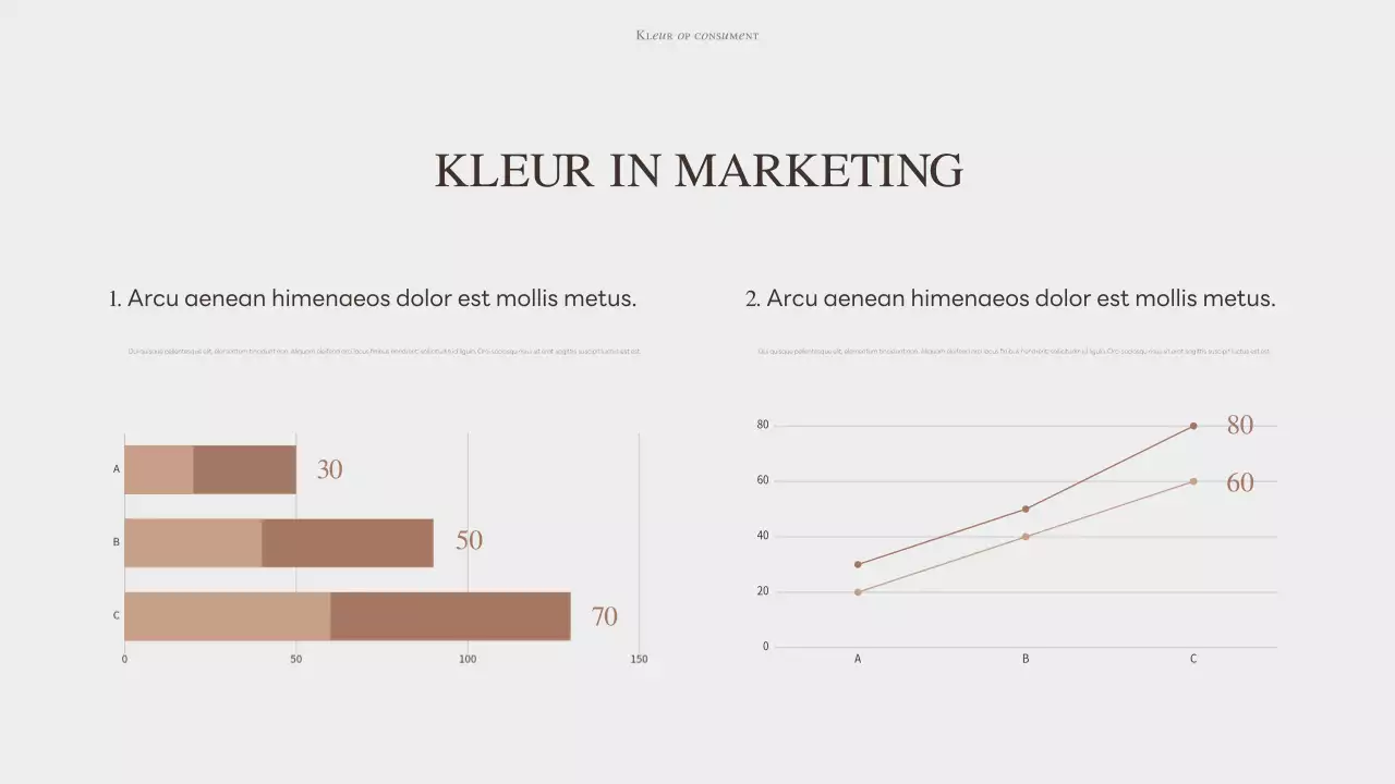 beige moderne kleurenaankondiging