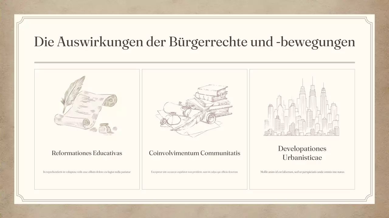 beige vintage zivilen Newsletter