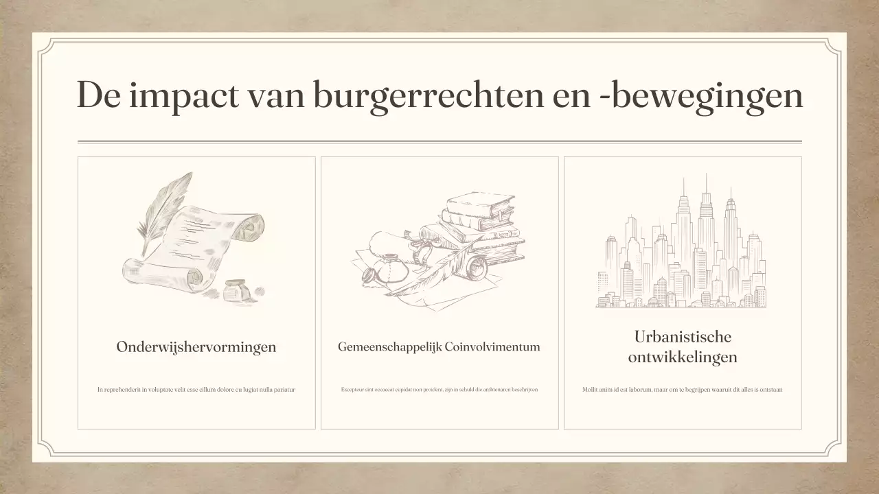 beige vintage nieuwsbrief voor burgers