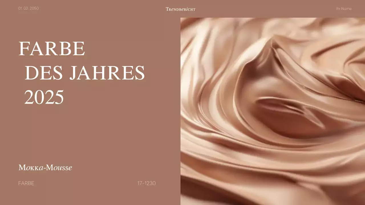 beige moderne Farbe Ankündigung