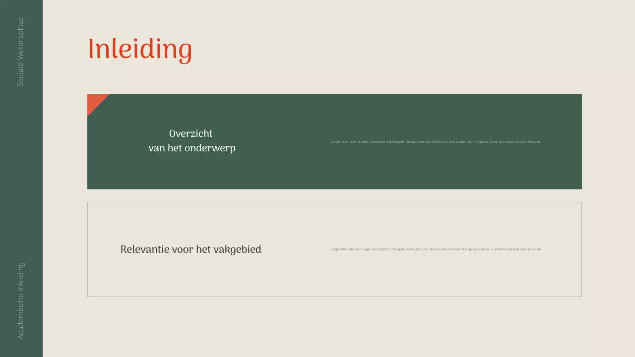 groene klassieke academische presentatie