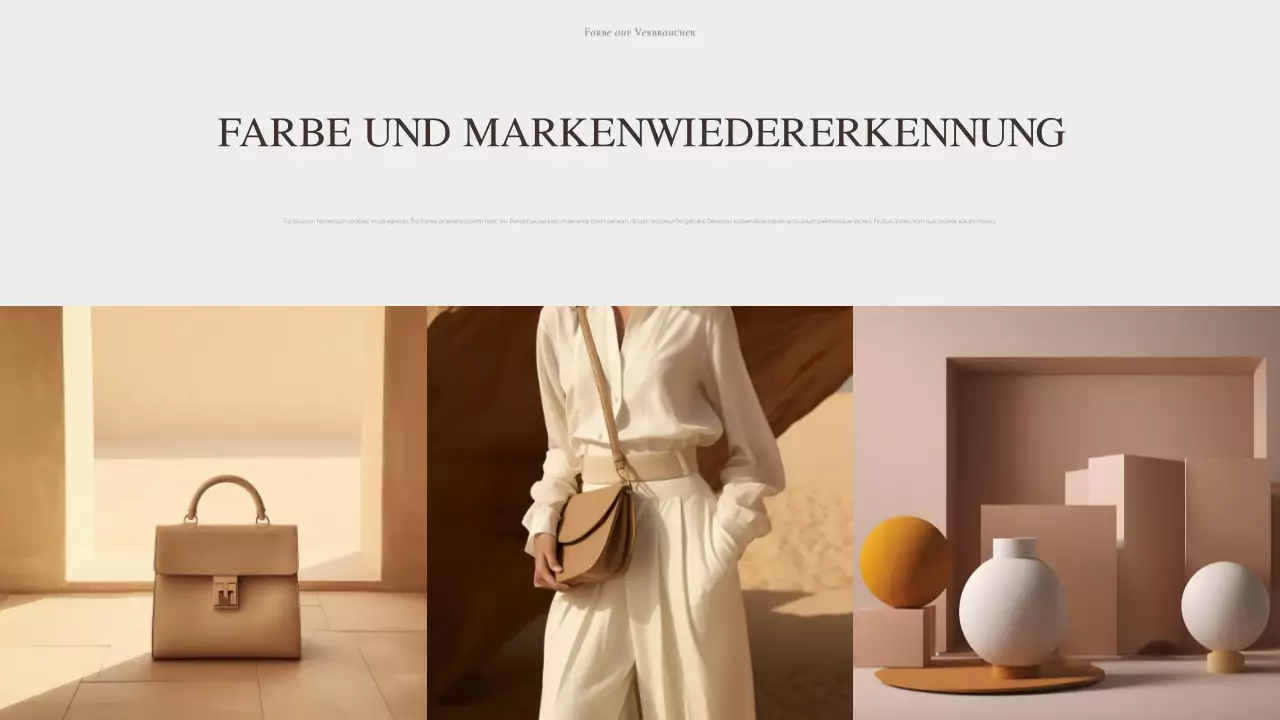 beige moderne Farbe Ankündigung