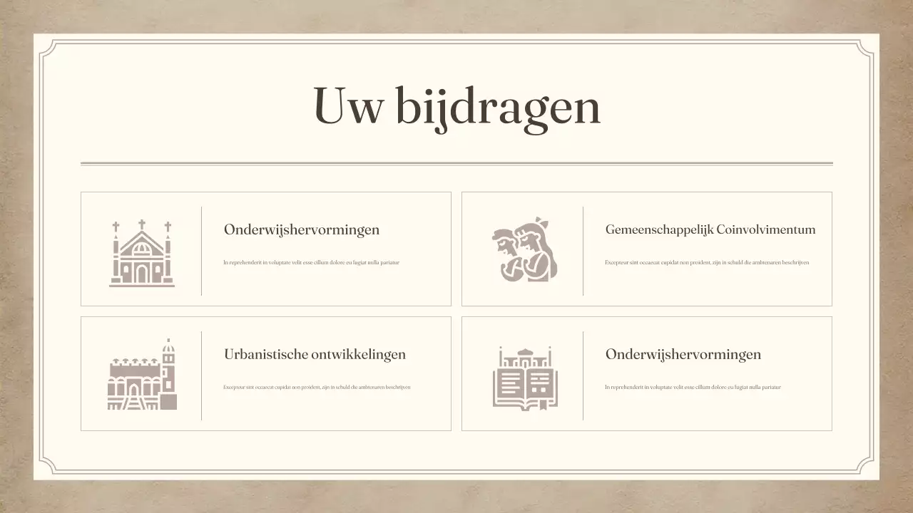 beige vintage nieuwsbrief voor burgers