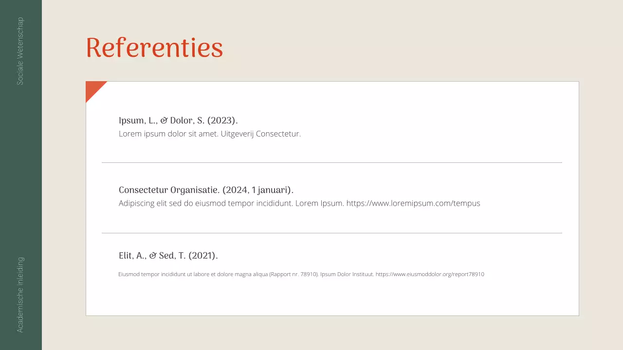 groene klassieke academische presentatie