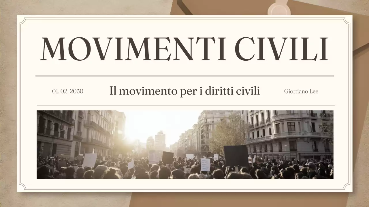 newsletter civile vintage beige