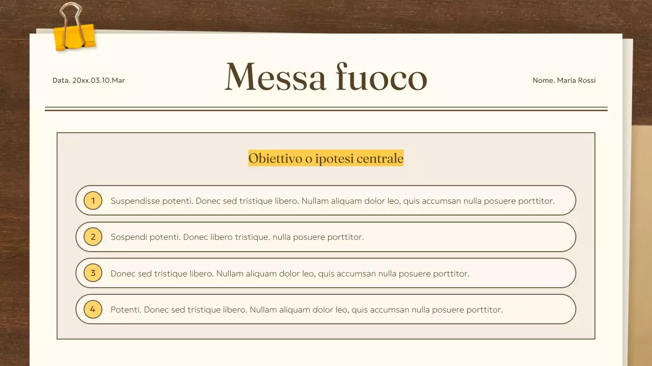 documento accademico classico beige