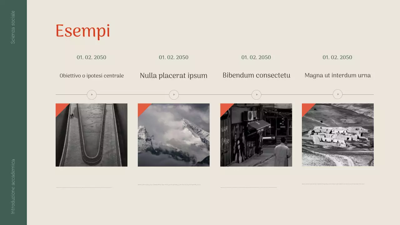 presentazione accademica classica verde