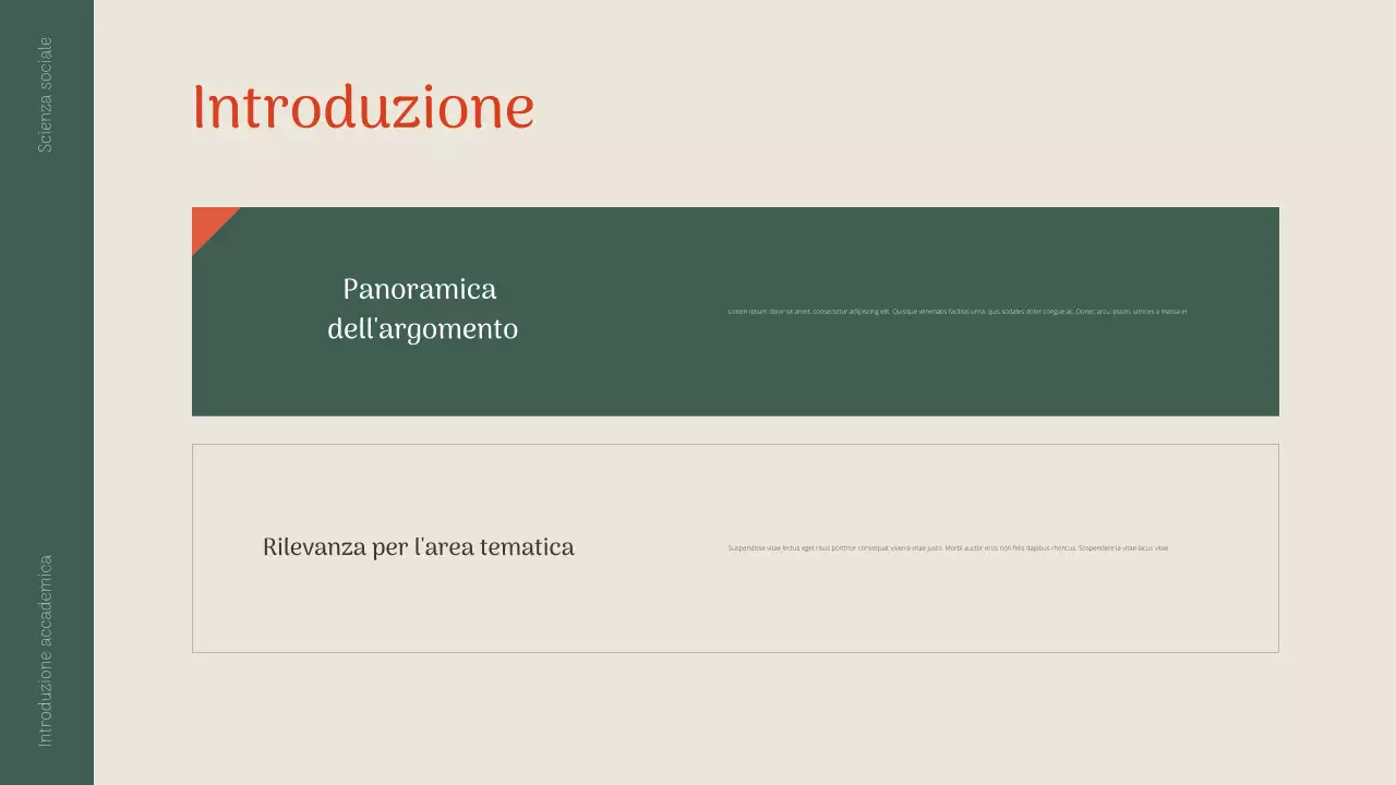 presentazione accademica classica verde