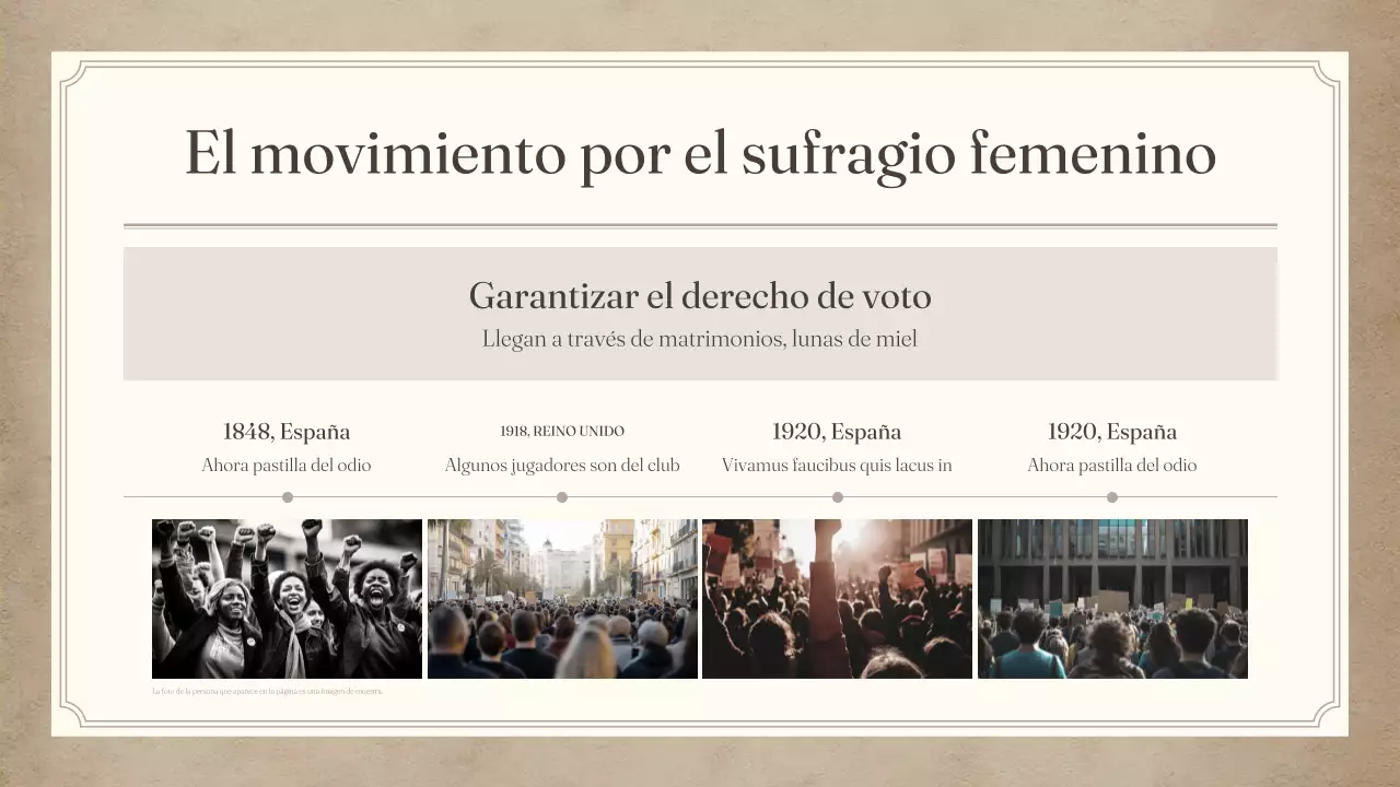 boletín civil vintage beige