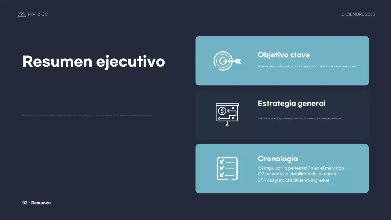 Plan de empresa Blue Modern