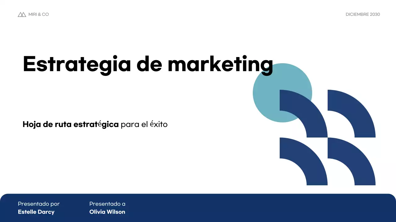 Plan de empresa Blue Modern