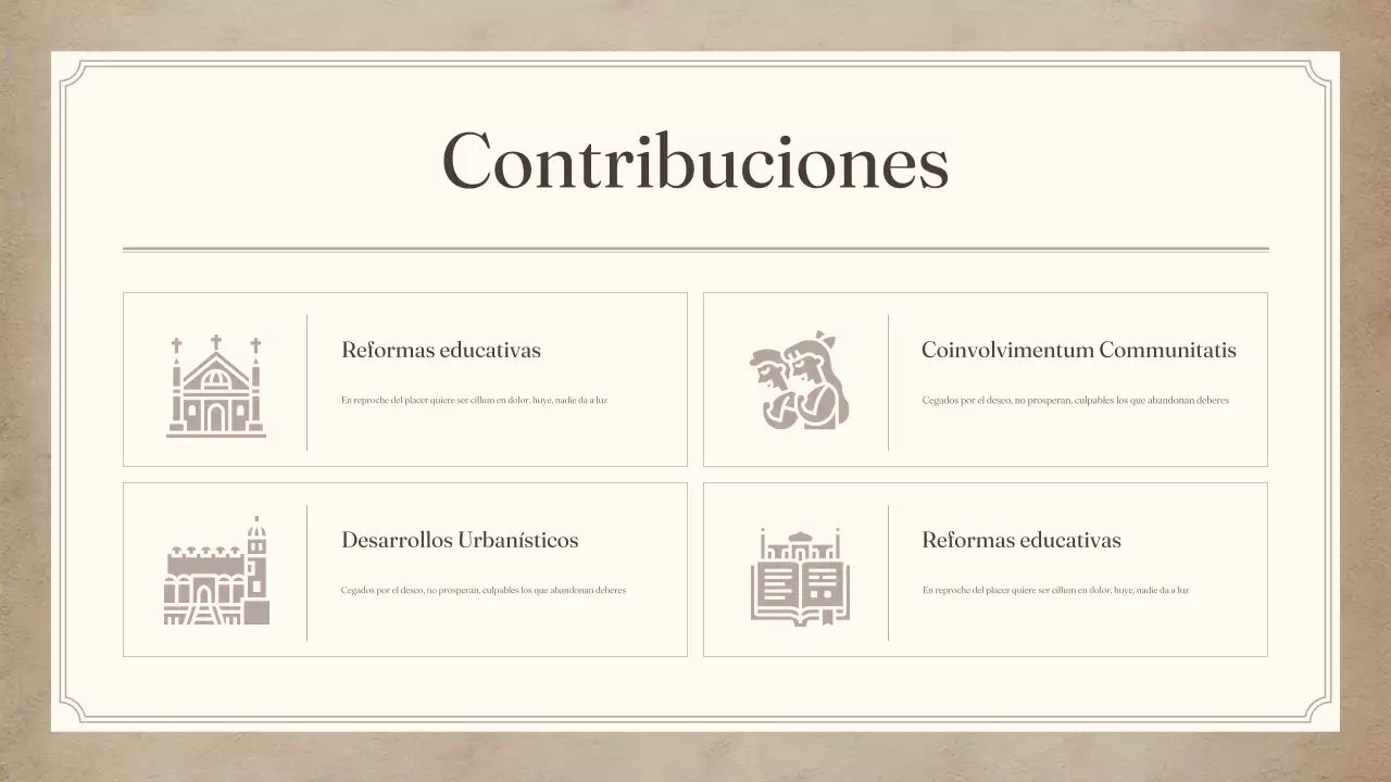 boletín civil vintage beige