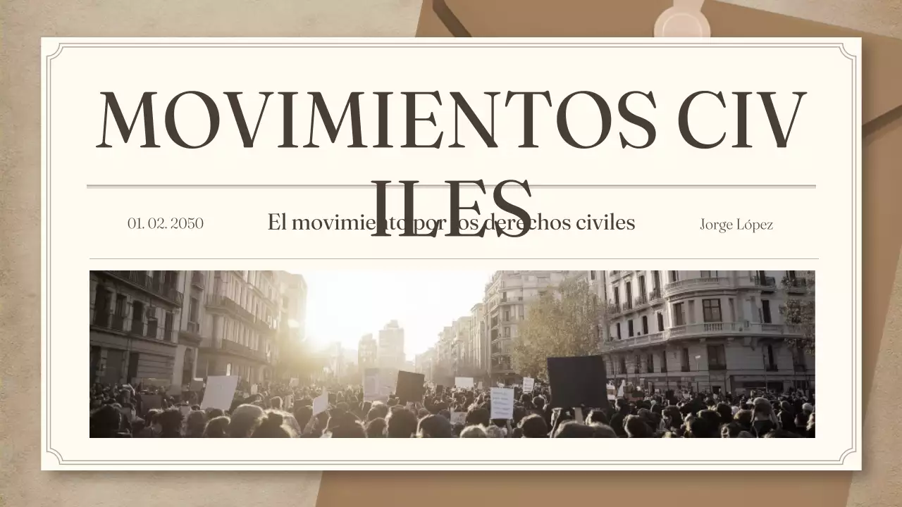 boletín civil vintage beige