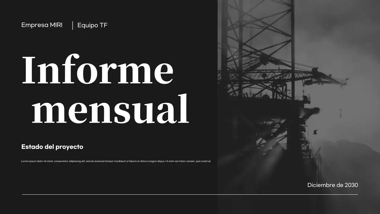 Informe Black Modern Business