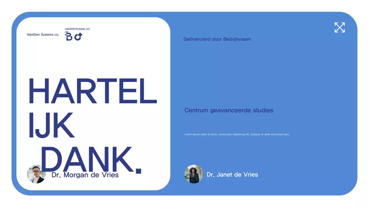 Blue Modern Conferentie Aankondiging