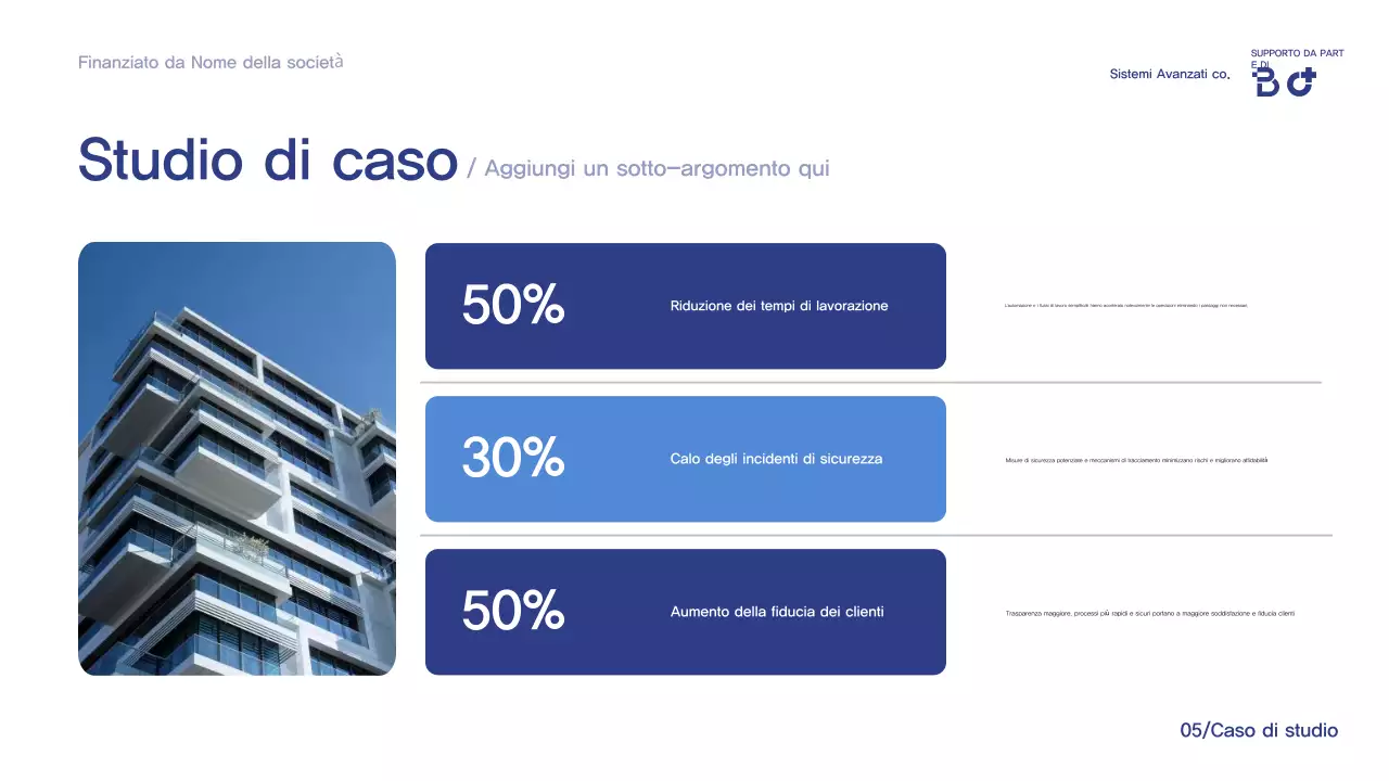 Annuncio della conferenza Blue Modern