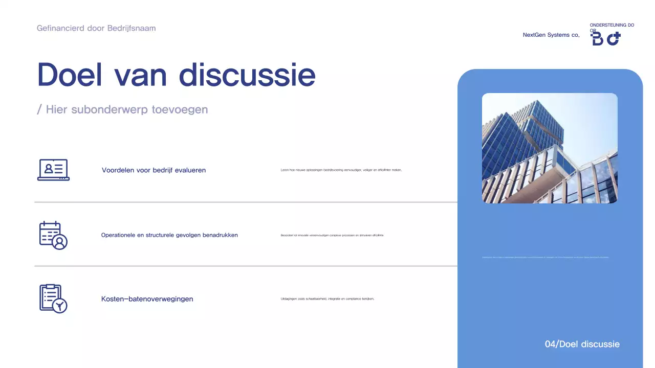 Blue Modern Conferentie Aankondiging