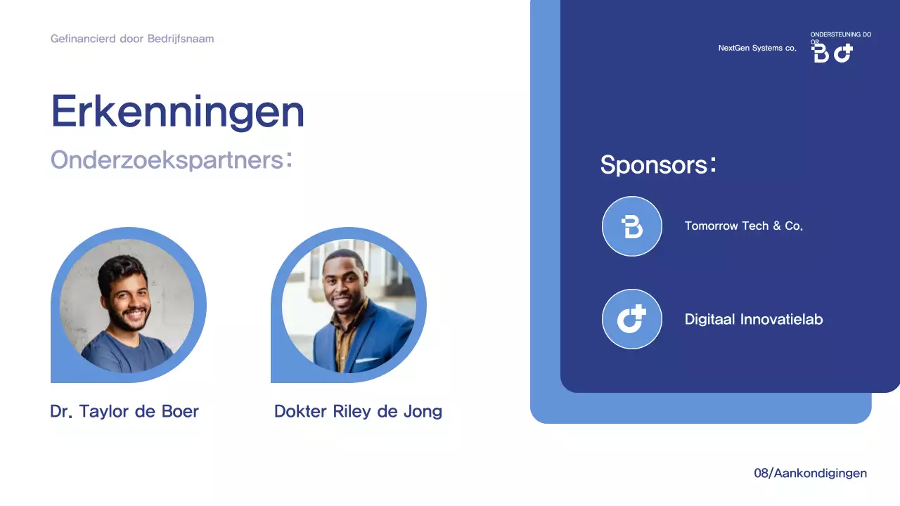 Blue Modern Conferentie Aankondiging