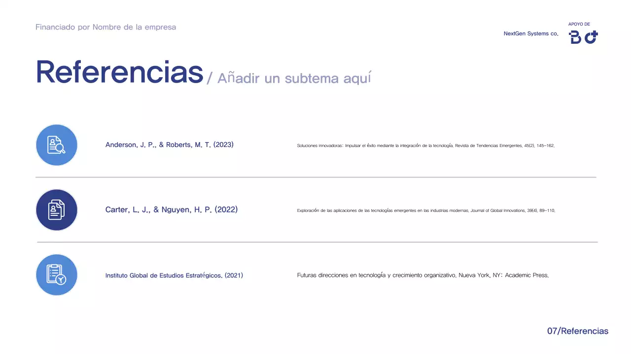 Anuncio de la Conferencia Blue Modern