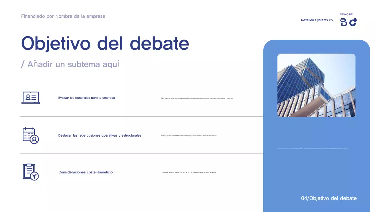 Anuncio de la Conferencia Blue Modern