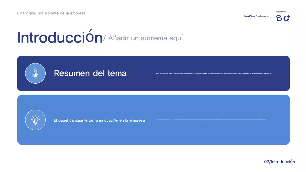 Anuncio de la Conferencia Blue Modern